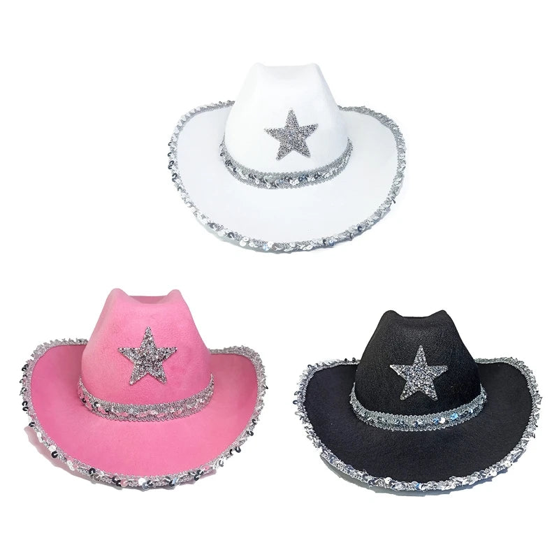 Pentagram Star Cowgirl Hat