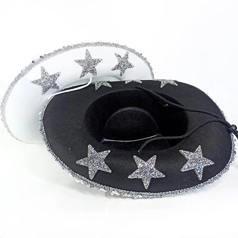 Pentagram Star Cowgirl Hat