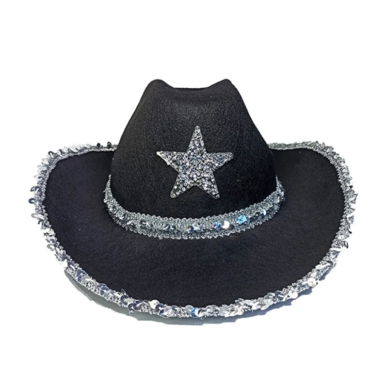 Pentagram Star Cowgirl Hat