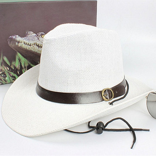 Fashionable White Straw Cowgirl Hat