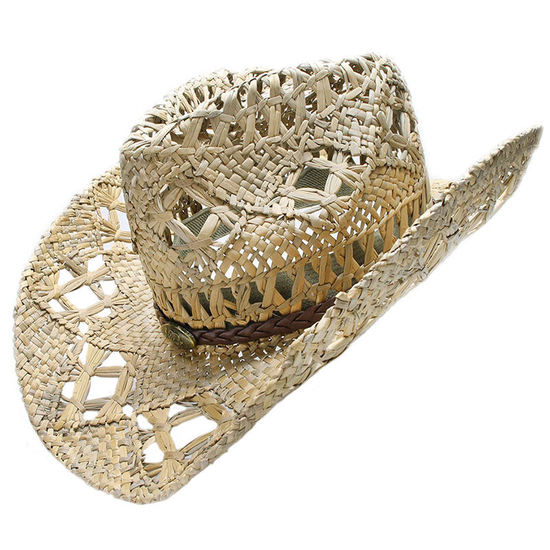 Vintage Straw Cowgirl Hat