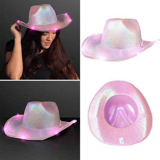 Light-Up Pink Cowgirl Hat for Kids