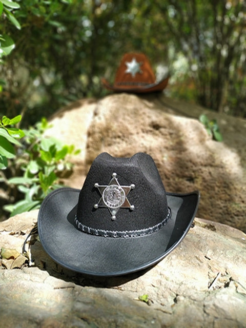 Sheriff Black Cowgirl Hat