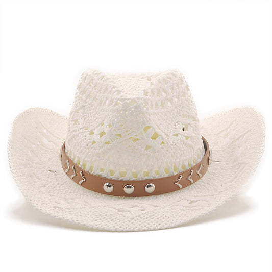Casual Womens White Straw Cowgirl Hat